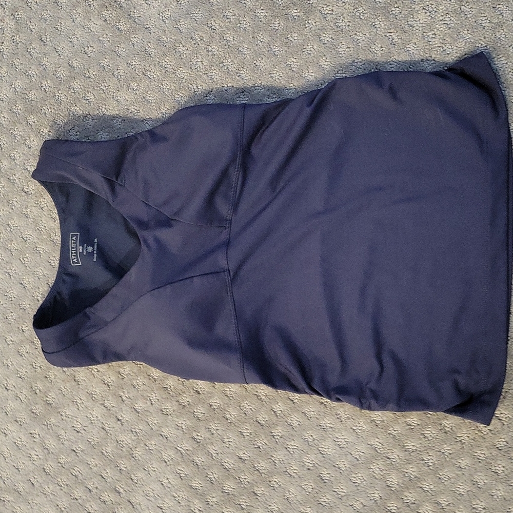 Athleta workout top 34B Navy Blue
